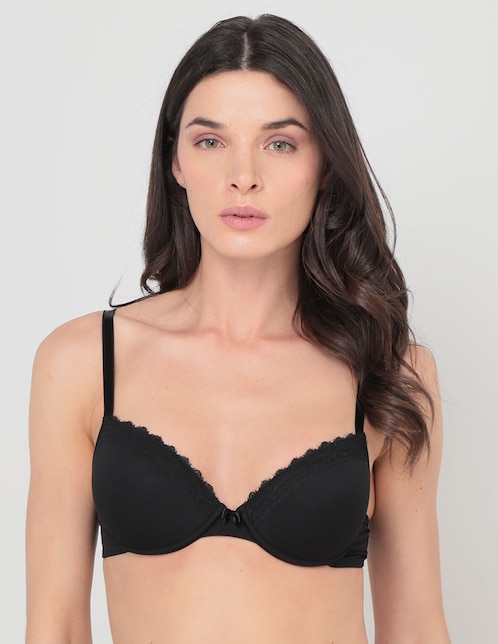 Brassiere demi copa push up para mujer 1