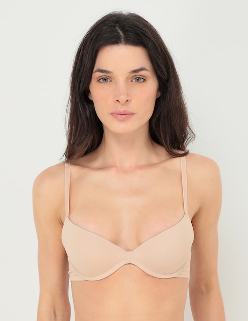 Brassiere demi con copa para mujer 1