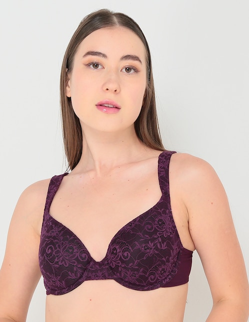 BRASSIERE ILUSION, 38-B, VINO 7267