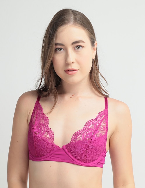 T-shirt bra media copa para mujer 1