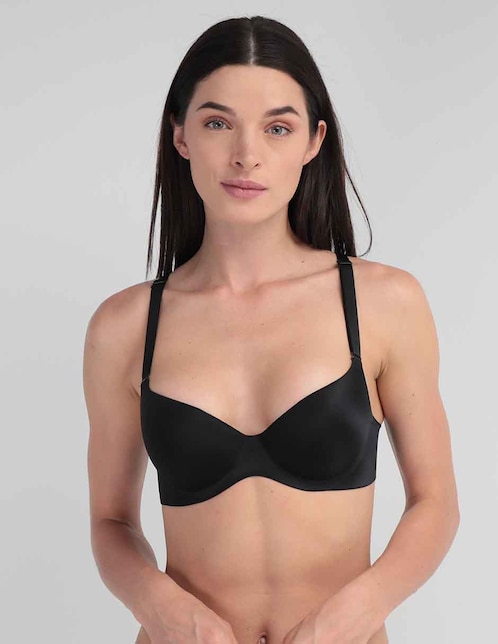 Brassiere demi copa push up para mujer 1