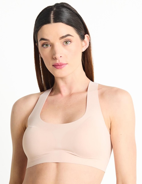 Brassiere peto medio con copa seamless para mujer 1
