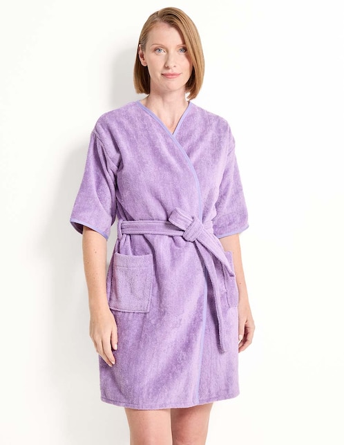 BATA DE BAÑO WKBDU, UNITALLA, ORQUÍDEA