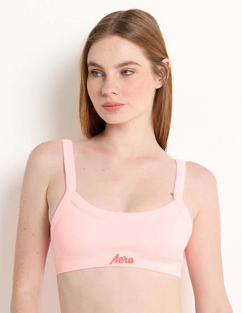 Set brassiere peto medio Aeropostale copa preformada para mujer