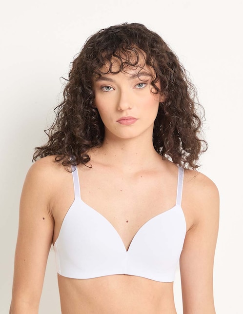 Brassiere demi con copa para mujer 1