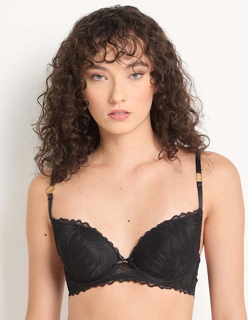 Brassiere plunge copa preformada para mujer 1