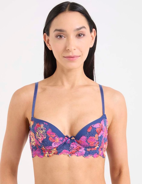 Brassiere plunge Ilusion con copa para mujer