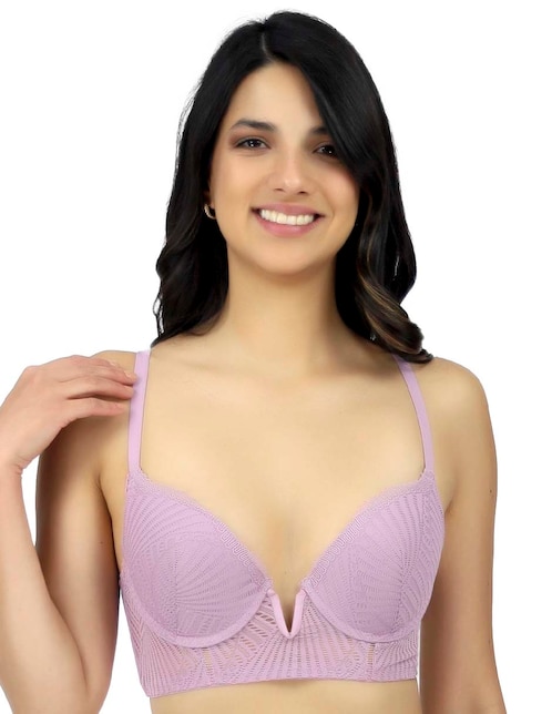 Brassiere escote profundo copa preformada para mujer 1