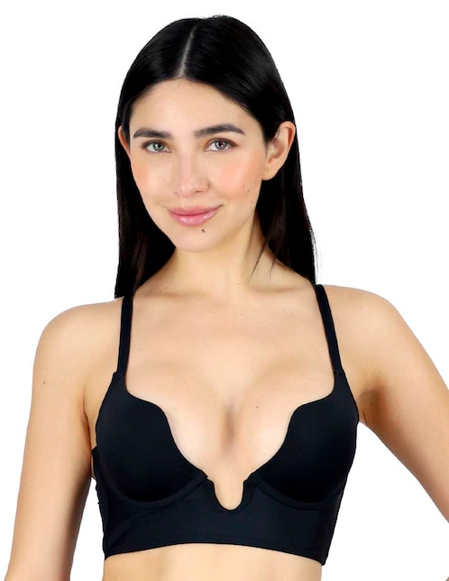 Brassiere escote profundo copa preformada para mujer 1