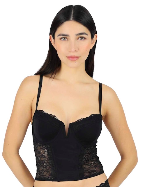 Brassiere corselette copa preformada para mujer 1