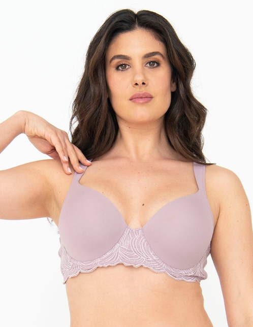 Brassiere demi con copa para mujer 1