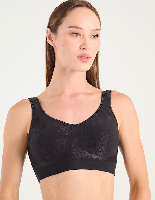 Brassiere peto medio seamless para mujer 1
