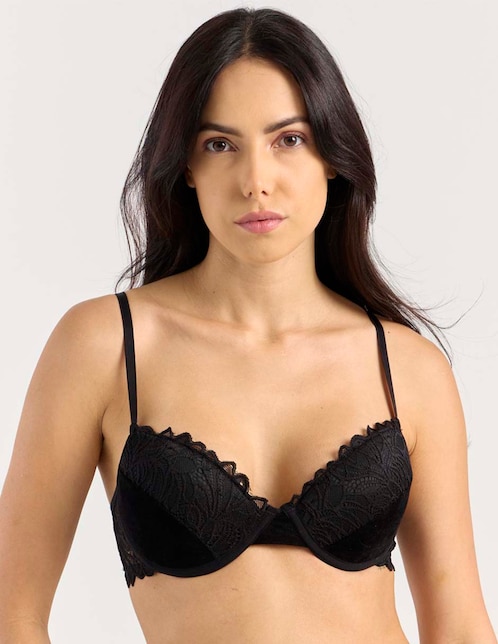 Brassiere demi copa preformada para mujer 1