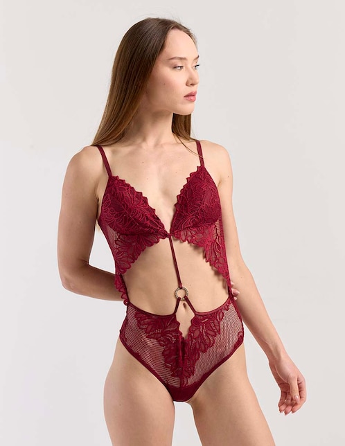 Body Zelina escote profundo para mujer
