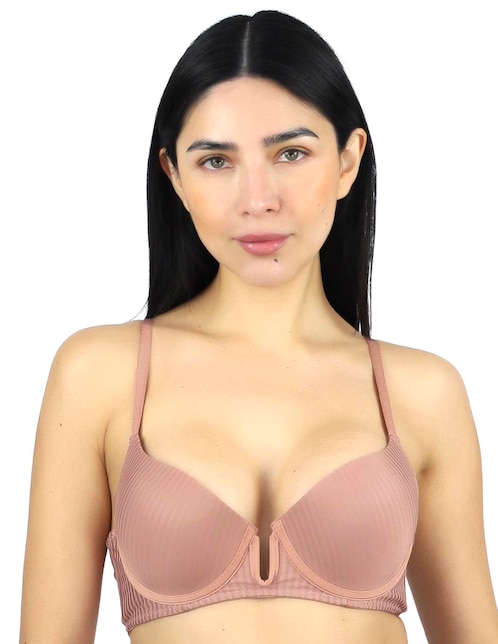 Brassiere escote profundo copa preformada para mujer 1