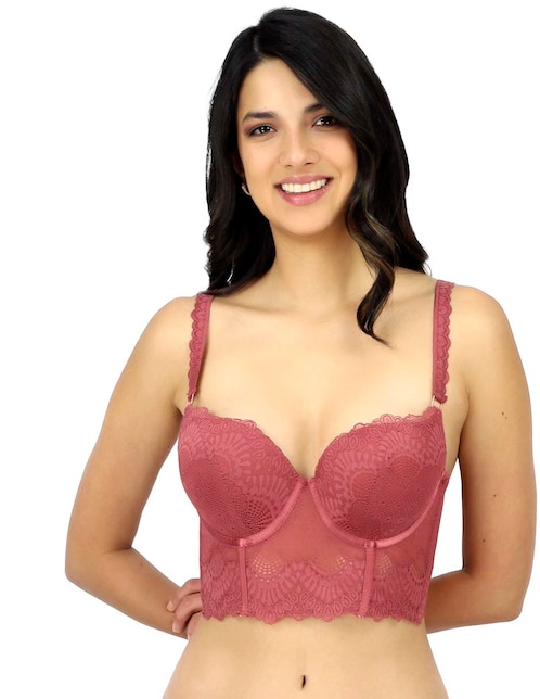Brassiere peto medio copa preformada para mujer 1