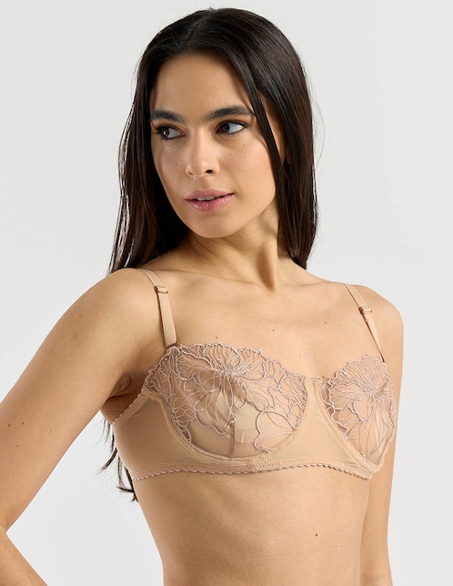 Brassiere demi media copa para mujer 1