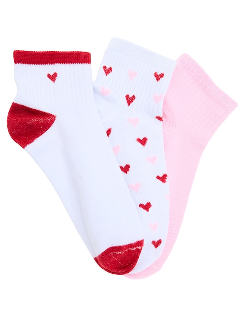 Set de calcetín de algodón para mujer 3 pares 1