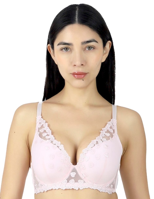 Brassiere escote profundo copa preformada para mujer 1