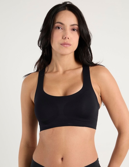 Brassiere peto medio Marel con copa seamless para mujer