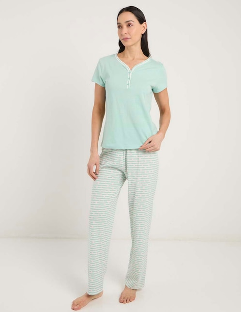 PIJAMA WK0226-205 WEEK, M, VERDE MEDIO