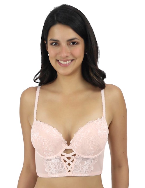 Brassiere corselette copa preformada para mujer 1