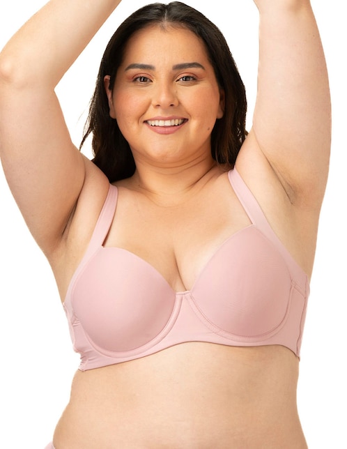 Brassiere balconette copa preformada para mujer 1