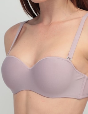 Brassiere peto medio Hanes copa preformada seamless para mujer