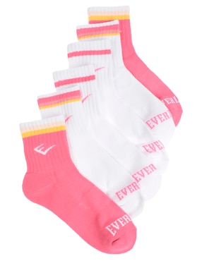 Set De Calceta Everlast Para Mujer 6 Pares