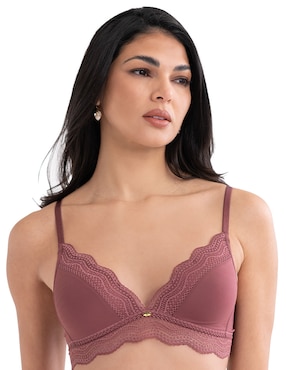 Bralette Ilusión Copa Push Up Para Mujer