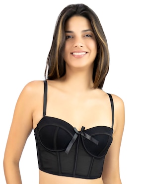 Brassiere Peto Medio Carnival Fashion Copa Balconette Para Mujer