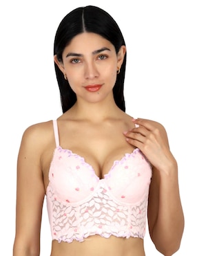 Brassiere Peto Medio Carnival Fashion Media Copa Para Mujer