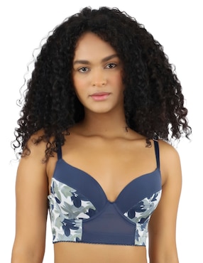 Brassiere Peto Medio Carnival Fashion Copa Media Para Mujer