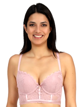 Brassiere Peto Medio Lady Carnival Copa Push Up Para Mujer