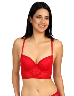 Brassiere Peto Medio Carnival Fashion Copa Push Up Para Mujer