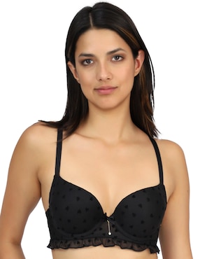 Brassiere Peto Medio Carnival Fashion Copa Push Up Para Mujer