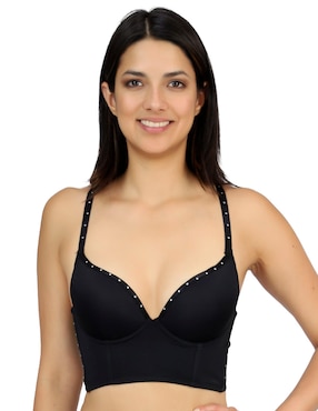 Brassiere Peto Medio Carnival Fashion Copa Doble Push Up Para Mujer