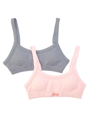Set brassiere peto medio Aeropostale copa preformada para mujer