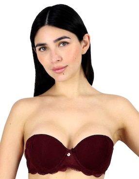 Brassiere strapless Lady Carnival copa balconette para mujer