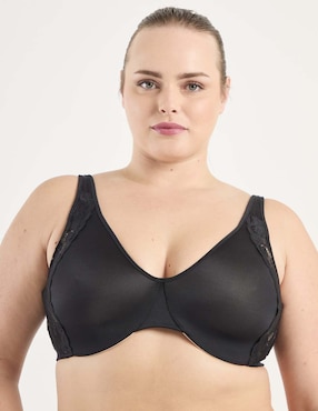 Brassiere demi Playtex con copa minimizer para mujer