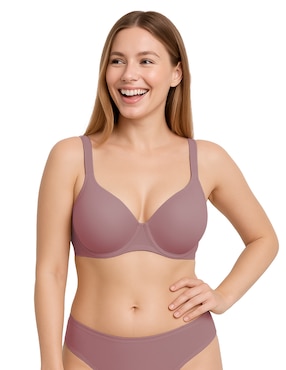 Brassiere peto medio Body Control con copa para mujer