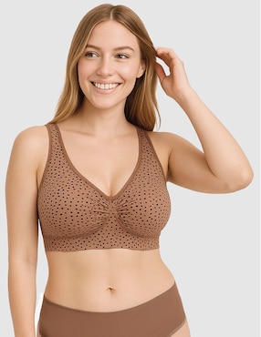 Brassiere peto medio Body Control con copa para mujer