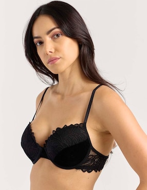 Brassiere demi Zelina copa preformada para mujer