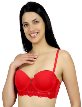 Brassiere strapless Lady Carnival copa balconette para mujer