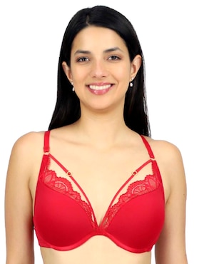 Brassiere escote profundo Lady Carnival copa preformada para mujer
