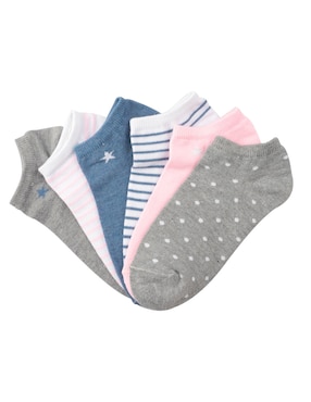Set de tin Weekend de algodón para mujer 6 pares