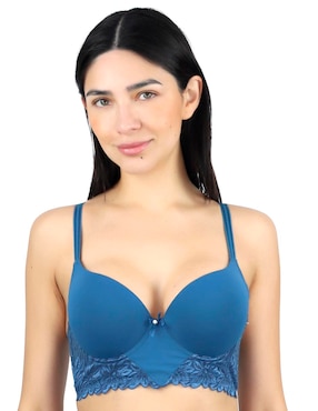 Brassiere escote profundo Lady Carnival copa preformada para mujer