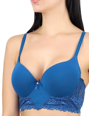 Brassiere escote profundo Lady Carnival copa preformada para mujer