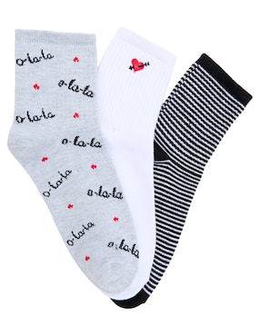 Set de calceta Non Stop para mujer 3 pares
