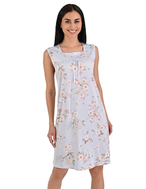 Camisón weekend estampado floral de algodón